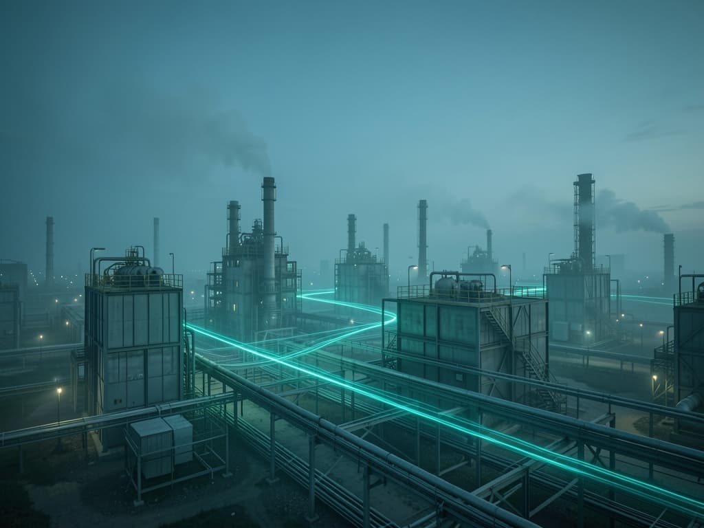 Köprü ve enerji altyapısı — SCC kurumsal art direction B (Köprü Döngüsü)