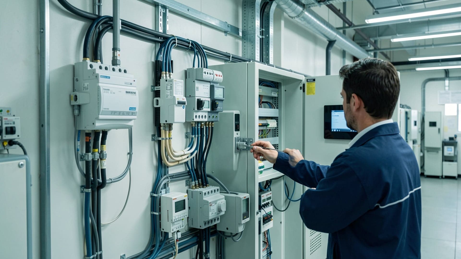Elektrik panosu ve izleme çalışması